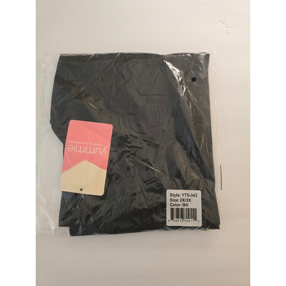 Yummie Womens High Waisted Shaping Brief Black Seamless Shapewear YT5-342 2X/3X - Picture 6 of 7